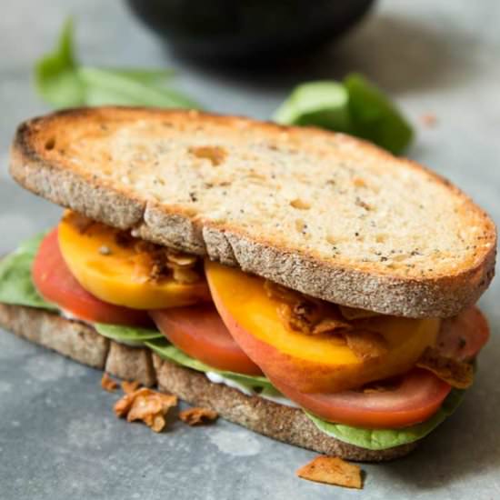 Vegan Coconut BLT Sandwich - Recipe photo by Vegetarian Gastronomy