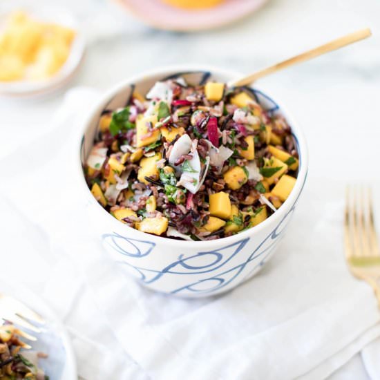 Mango Harvest Wild Rice - Recipe photo by Nutrition Stripped