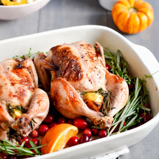 Buttermilk Brined Cornish Game Hens - Recipe photo by mymoderncookery