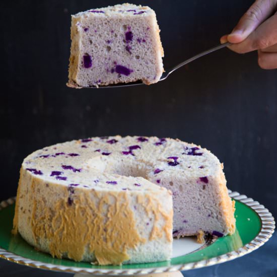 Purple sweet potato chiffon cake - Recipe photo by WhatToCookToday