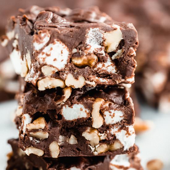 Rocky Road Fudge - Recipe photo by The Food Cafe
