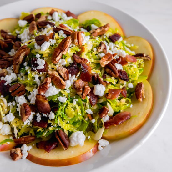 Shaved Brussels Sprout Salad - Recipe photo by Girlwiththeironcast