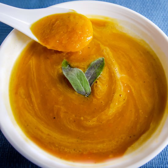 Slow Cooker Butternut Squash Soup - Recipe photo by Girlwiththeironcast