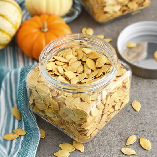 Roasted Pumpkin Seeds - Recipe photo by olgainthekitchen