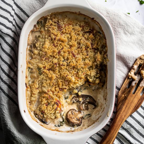Stuffed Mushroom Casserole - Recipe photo by Inspector Gorgeous