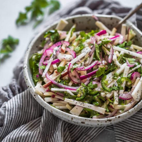 Apple Slaw with Celery Root - Recipe photo by platingsandpairings