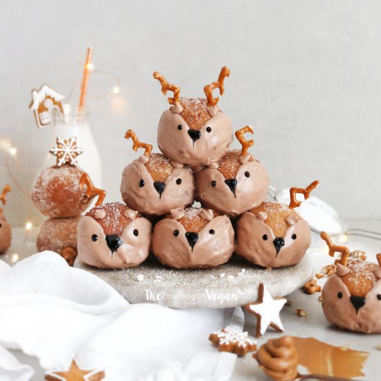 Biscoff doughnut holes - Recipe photo by The Little Blog of Vegan