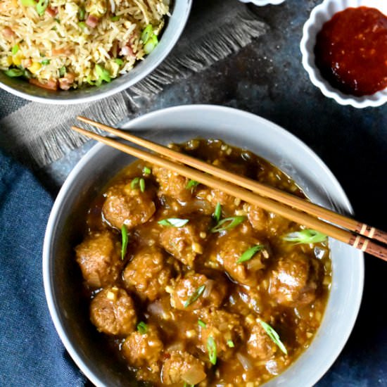 Vegetable Manchurian - Recipe photo by Spice Cravings