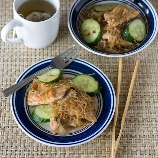 Spicy Pork Kelp Noodles - Recipe photo by littlebitrecipes
