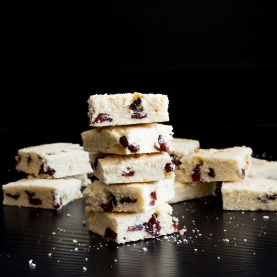 Cranberry Shortbread Squares - Recipe photo by VeenaAzmanov