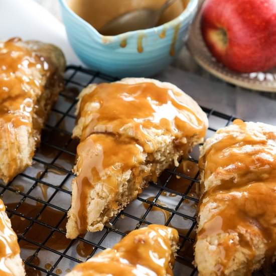 Caramel Apple Scones - Recipe photo by accidentalhappybaker