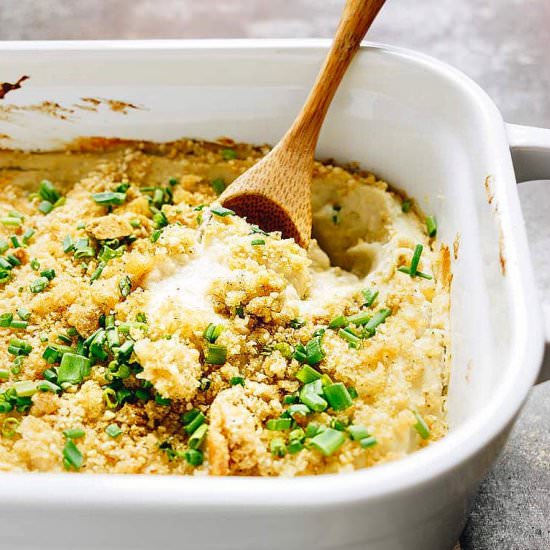 Paleo Cauliflower Gratin (Low Carb) - Recipe photo by IHeartUmami