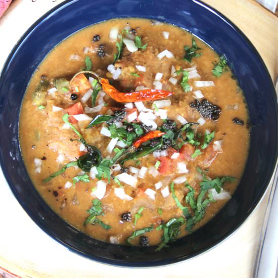 Savoy Doughnut in Lentil soup - Recipe photo by amomscookbook
