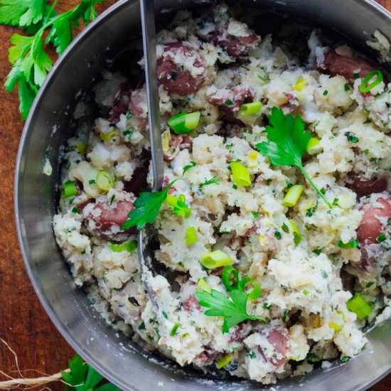 Easy smashed red potatoes - Recipe photo by healthy seasonal recipes