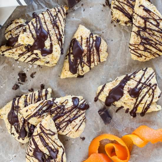 Chocolate Orange Cream Scones - Recipe photo by Welcome2ourTable