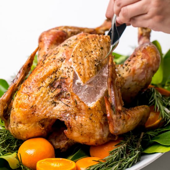 Grilled Thanksgiving turkey - Recipe photo by thanksgiving
