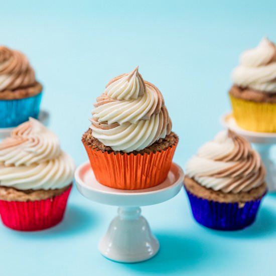 Cinnamon Snickerdoodle Cupcakes - Recipe photo by The Sweet Nerd