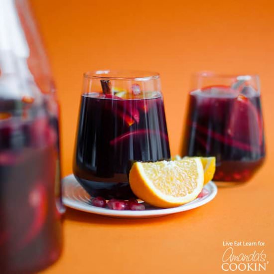 Pomegranate Sangria - Recipe photo by amandascookin