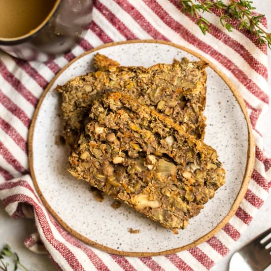 Vegan Lentil Loaf - Recipe photo by from my bowl