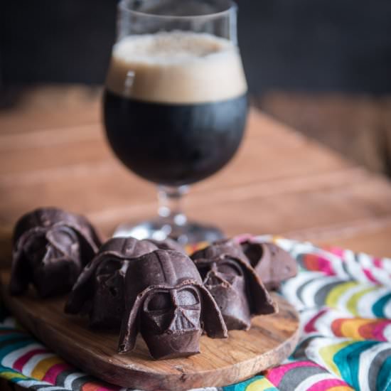 Darth Vader Stout Beer Fudge - Recipe photo by TheBeeroness