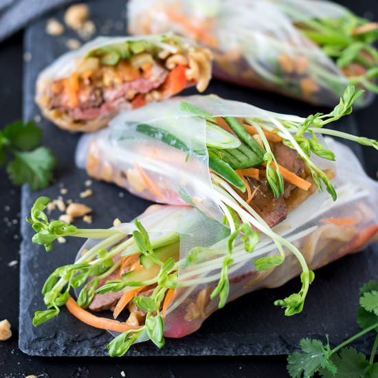 Steak Summer Rolls - Recipe photo by Your Ultimate Menu
