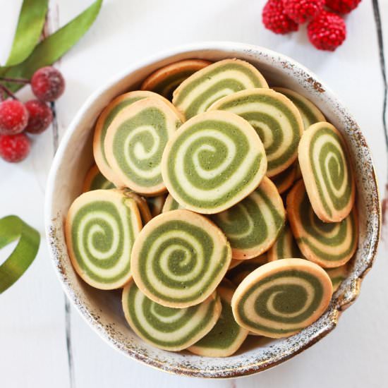 Matcha Pinwheel Cookies - Recipe photo by Tashasartisanfoods