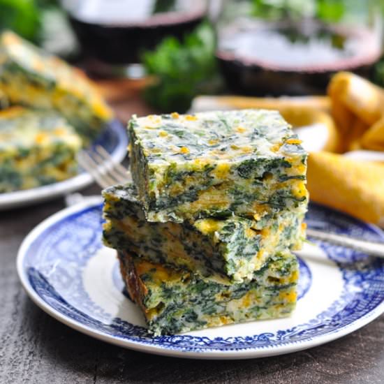 Spinach and Cheese Squares - Recipe photo by The Seasoned Mom