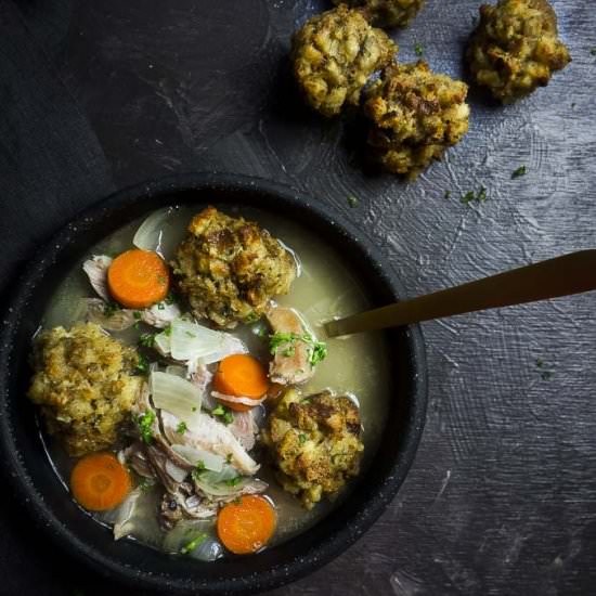 Turkey and Dumplings Soup - Recipe photo by Went Here 8 This