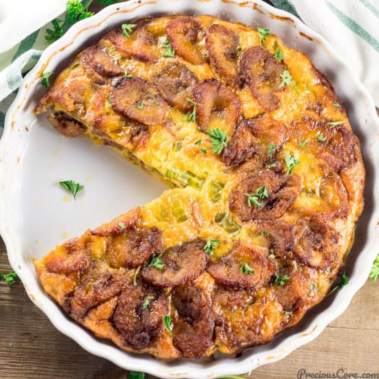 Plantain Frittata - Recipe photo by Precious Core