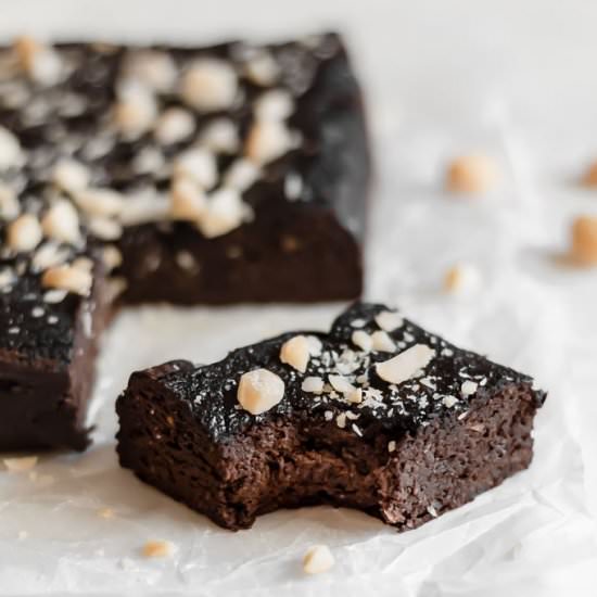 Macadamia Nut Pumpkin Brownies - Recipe photo by paleoinpdx