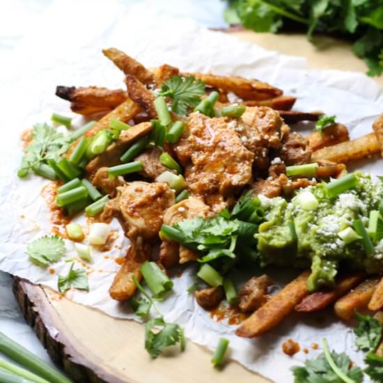 Chicken Tinga Loaded Fries - Recipe photo by Fusion Craftiness