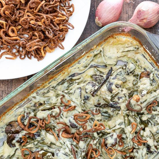 Roasted Green Bean Casserole - Recipe photo by makeeverybodyfat