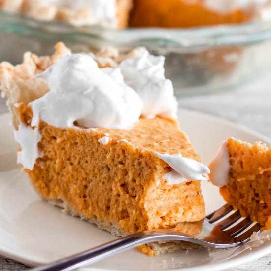 Sweet Potato Chiffon Pie - Recipe photo by Sweet Tea and Thyme