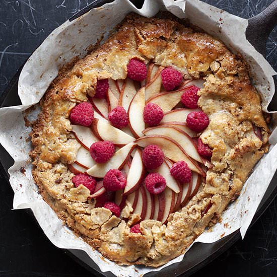 Paleo Pear and Raspberry Tart - Recipe photo by Make_n_Curate