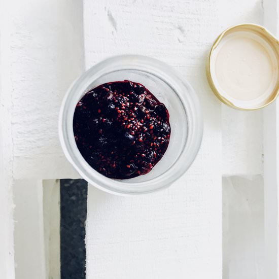 1 Minute Blueberry Chia Jam (Plant- - Recipe photo by Kats Kitchen