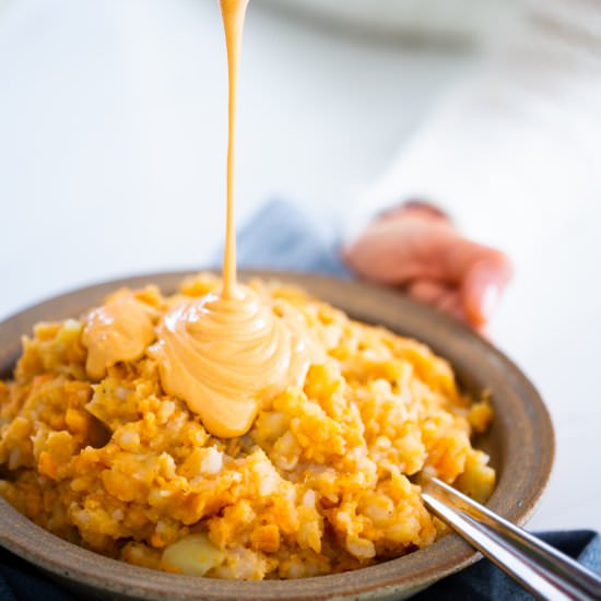 Thanksgiving vegan puree - Recipe photo by piloncilloyvainilla