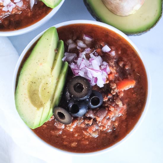Instant Pot Chili - Recipe photo by finishedwithsalt