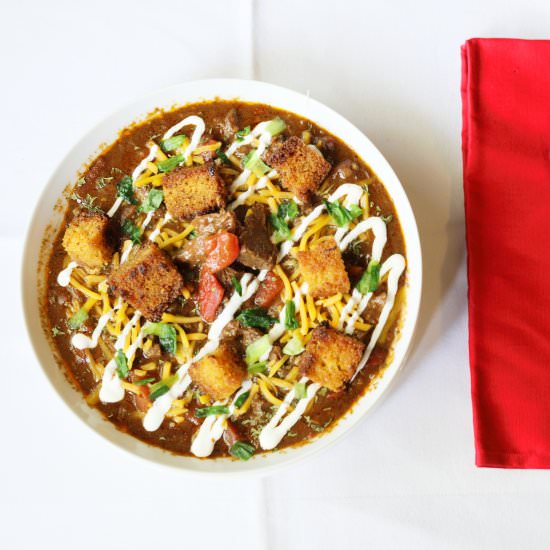 Texas-Style Beef & Beer Chili - Recipe photo by TheKitchenWhisperer