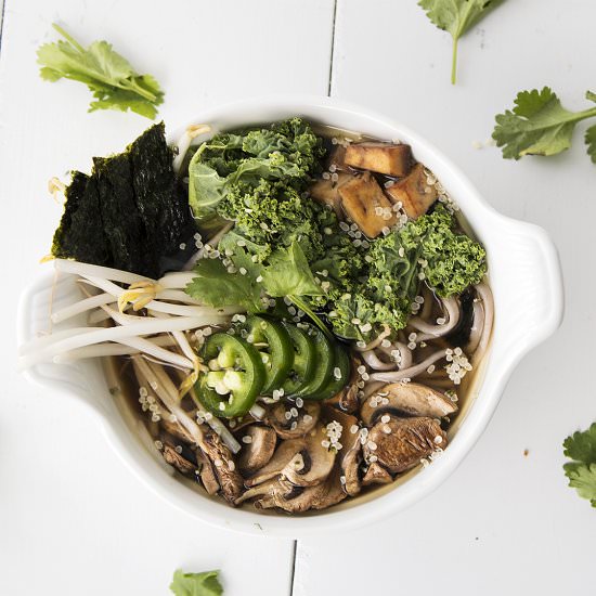 Vegan Miso Soba Noodle Soup - Recipe photo by Plentyfullvegan