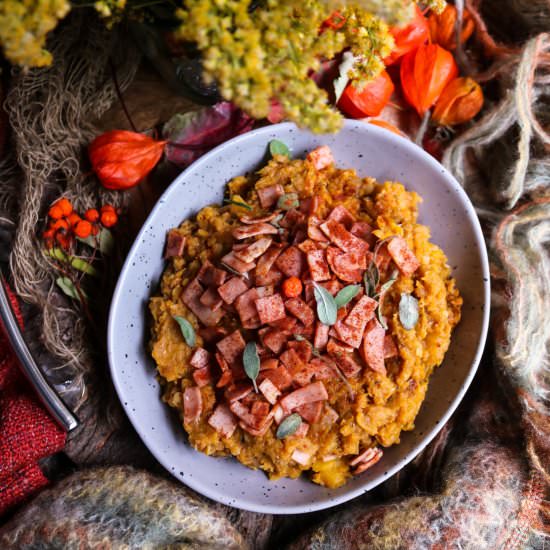 Butternut Squash Lentil Mash - Recipe photo by havocinthekitchen