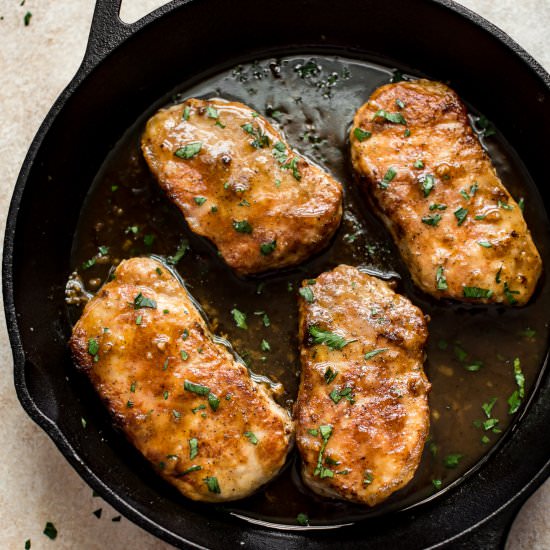 Honey Soy Pork Chops - Recipe photo by saltandlavender