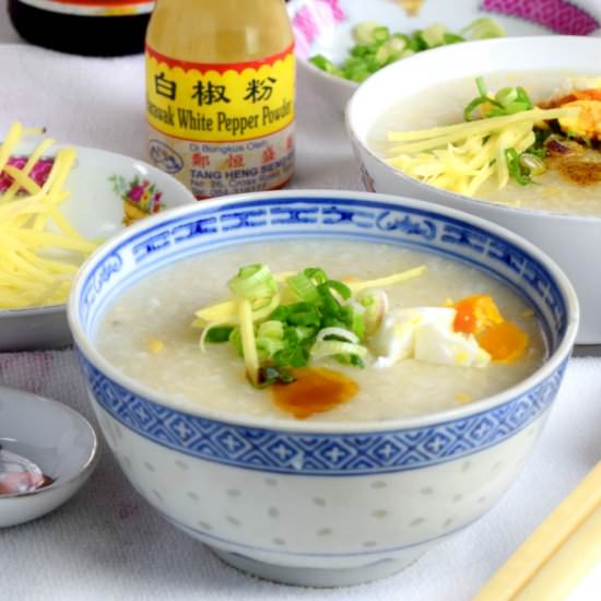 Cantonese rice porridge - Recipe photo by Taste of Asian Food