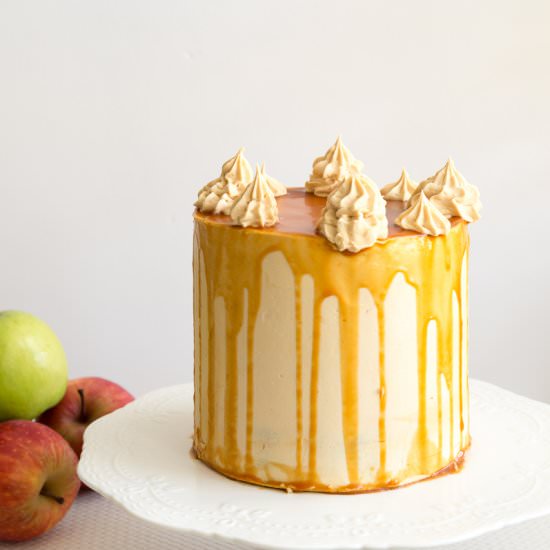 Caramel Apple Cake Recipe - Recipe photo by VeenaAzmanov
