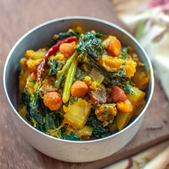 Palong Shaker Ghonto - Recipe photo by Debjanir Rannaghar