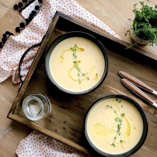 Cauliflower and Pear Soup - Recipe photo by Sneaky Mommies