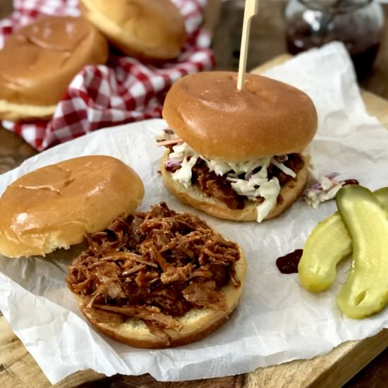 Slow Cooker Pulled Pork - Recipe photo by Sneaky Mommies