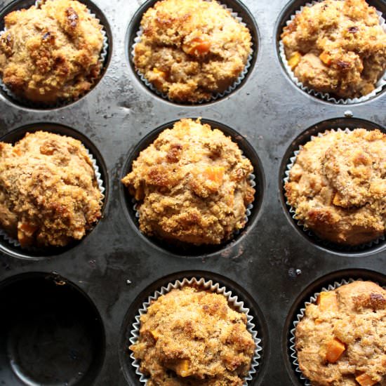 Sweet potato muffins - Recipe photo by meandthemoose