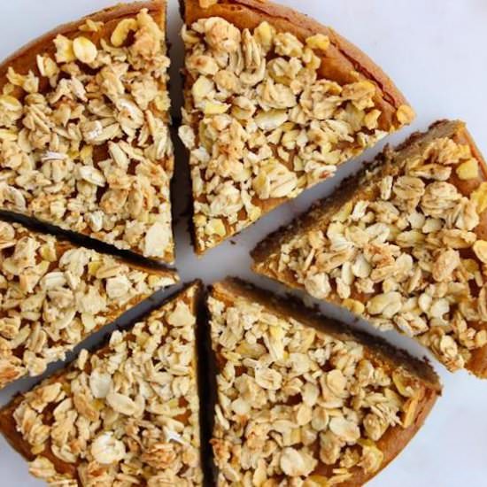 Pumpkin Pie with Chocolate Coconut - Recipe photo by organikrecipes