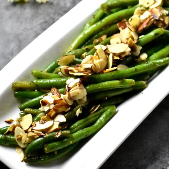 Green Beans Almondine - Recipe photo by Spice Cravings