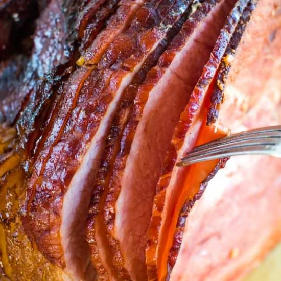 Twice Smoked Spiral Ham - Recipe photo by gimmesomegrilling